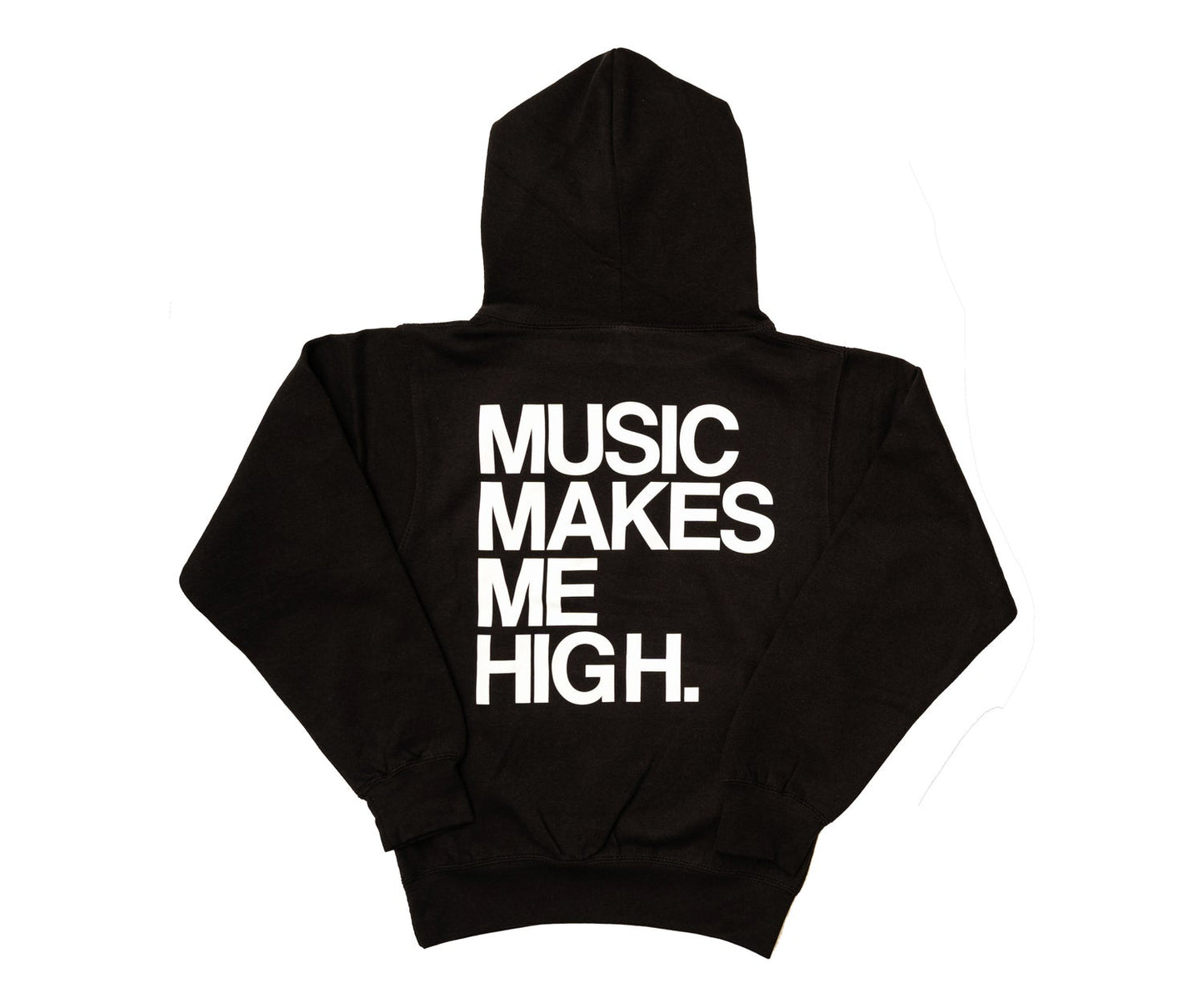 MUSIC MAKES ME HIGH *SIGNATURE HOODIE* BLACK (UNISEX)