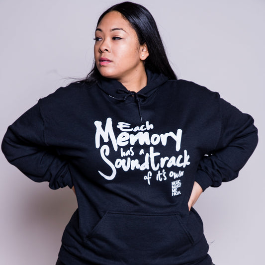 MUSIC MAKES ME HIGH *SOUNDTRACK HOODIE* BLACK