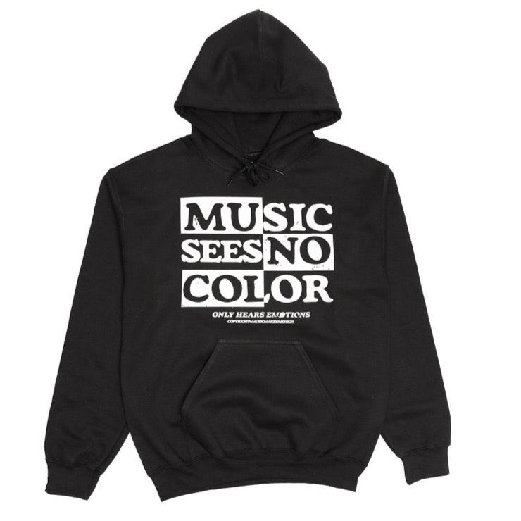 MUSIC MAKES ME HIGH *SEE NO COLOR HOODIE* BLACK (UNISEX)