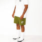 MUSIC MAKES ME HIGH *FRENCH TERRY SHORTS* OLIVE (UNISEX)