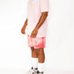 MUSIC MAKES ME HIGH *FRENCH TERRY SHORTS* PINK TIE DYE (UNISEX)