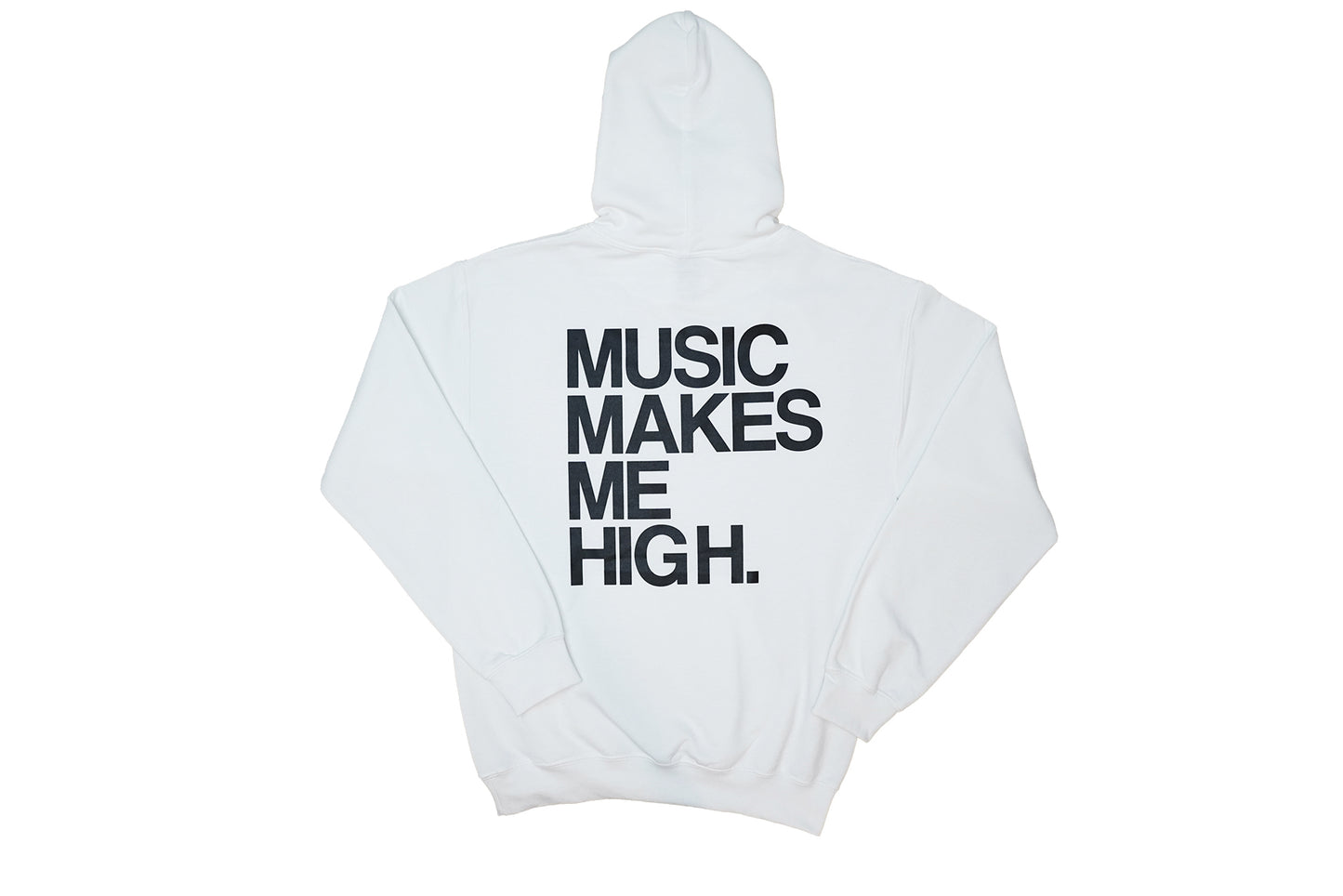 MUSIC MAKES ME HIGH *SIGNATURE HOODIE* WHITE