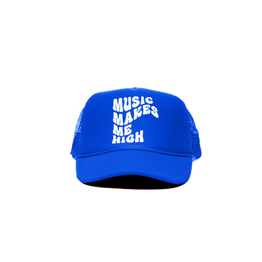 MUSIC MAKES ME HIGH BLUE HAT