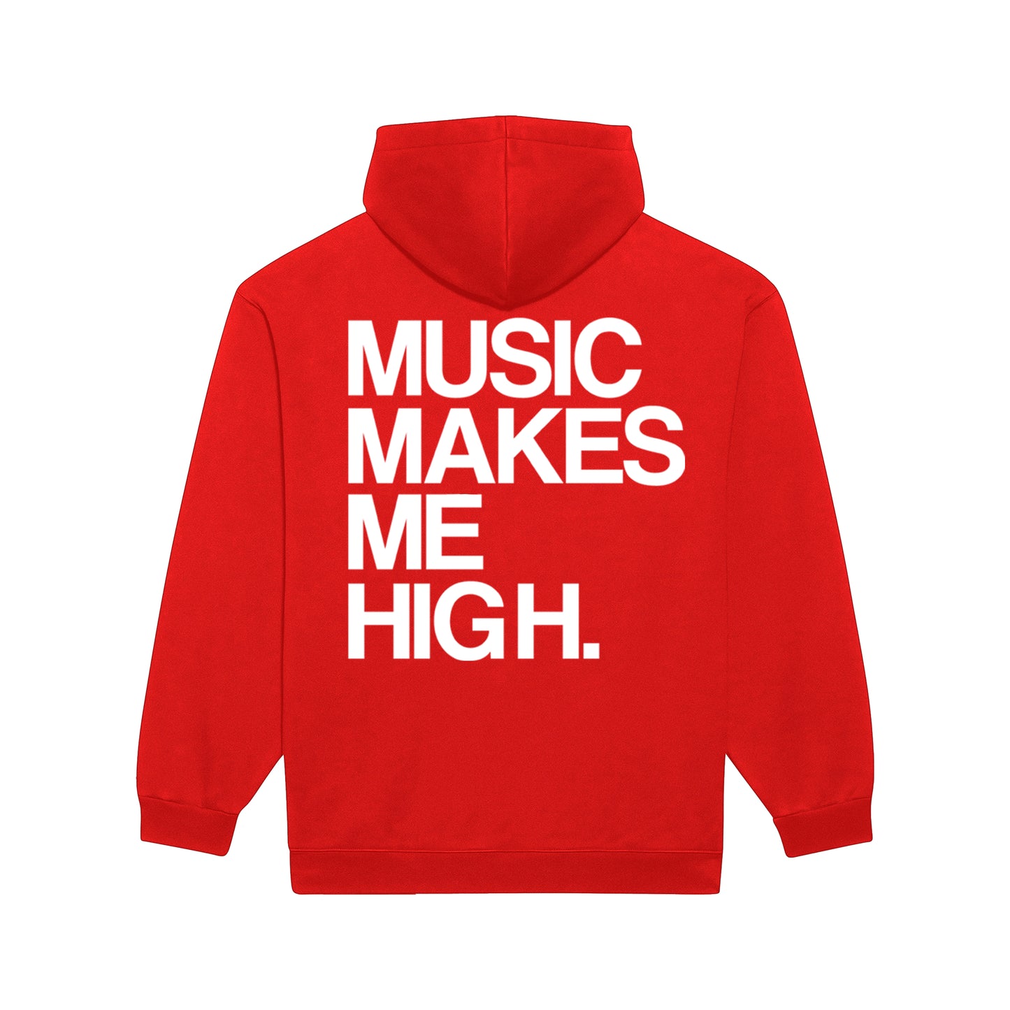 MUSIC MAKES ME HIGH *SIGNATURE HOODIE* RED