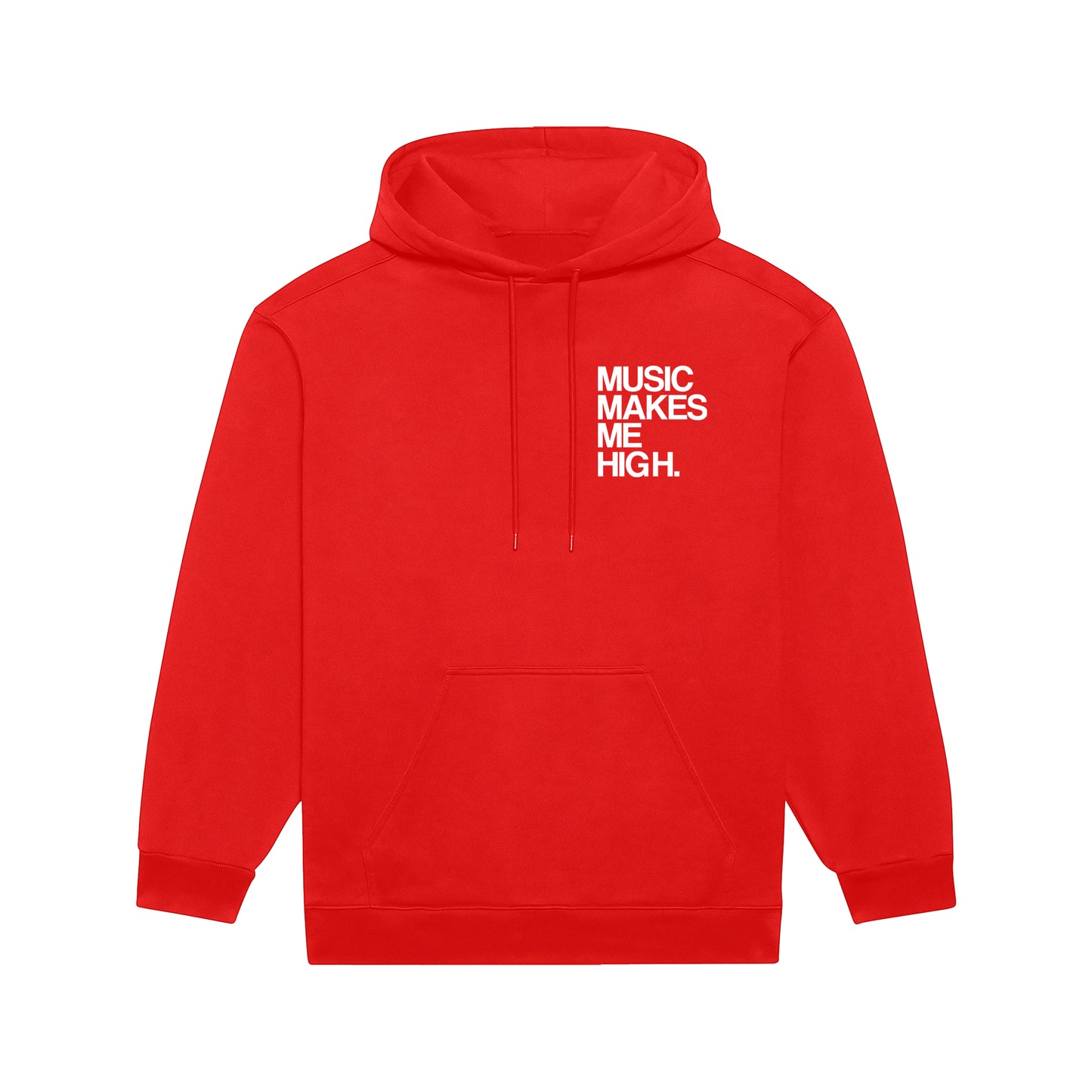 MUSIC MAKES ME HIGH *SIGNATURE HOODIE* RED