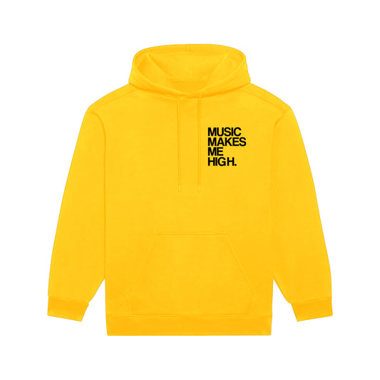 MUSIC MAKES ME HIGH *SIGNATURE HOODIE* YELLOW