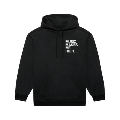 MUSIC MAKES ME HIGH *SIGNATURE HOODIE* BLACK