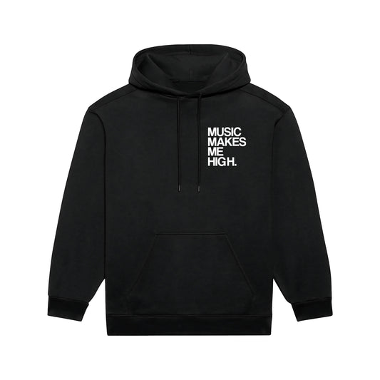 MUSIC MAKES ME HIGH *SIGNATURE HOODIE* BLACK