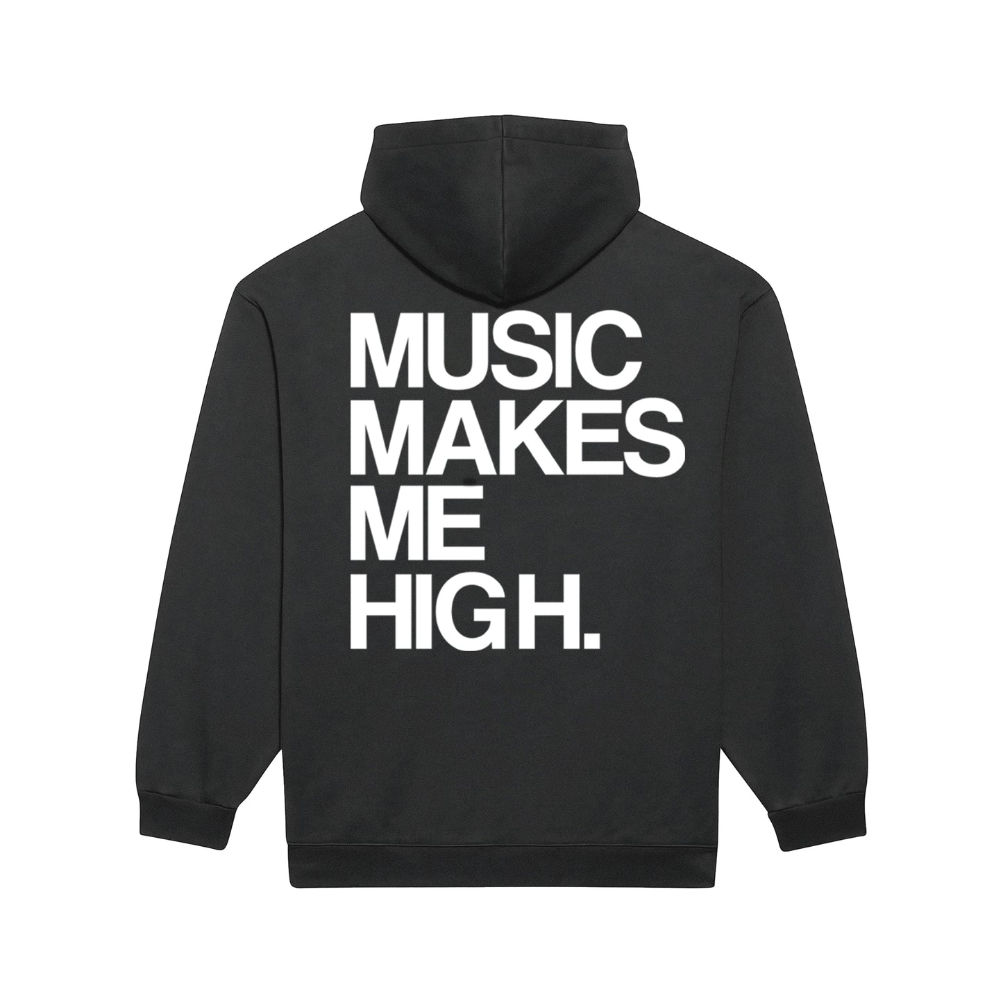MUSIC MAKES ME HIGH *SIGNATURE HOODIE* BLACK