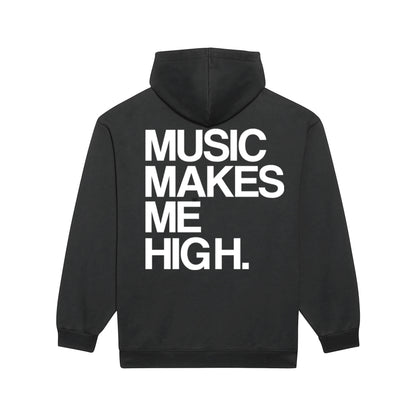 MUSIC MAKES ME HIGH *SIGNATURE HOODIE* BLACK