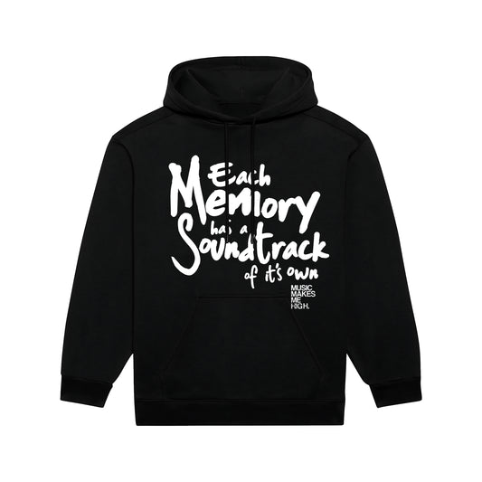 MUSIC MAKES ME HIGH *SOUNDTRACK HOODIE* BLACK