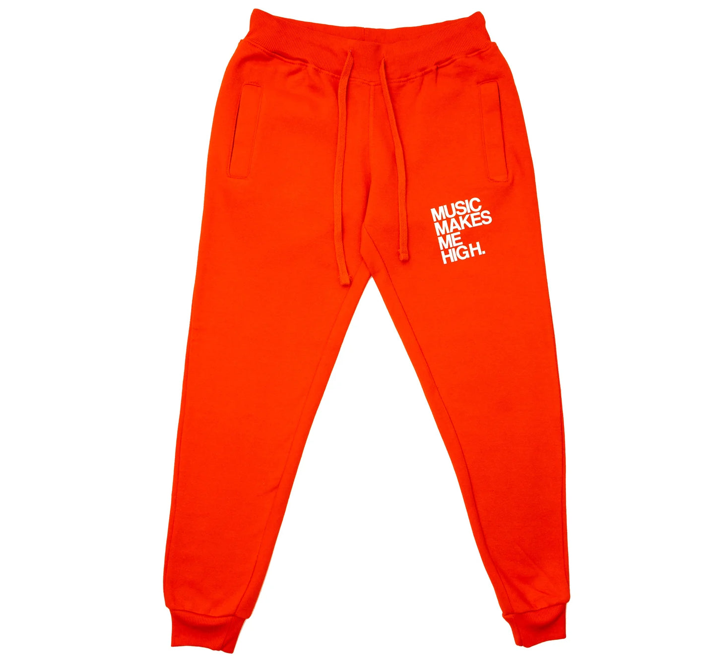 MUSIC MAKES ME HIGH *JOGGER* RED (UNISEX)