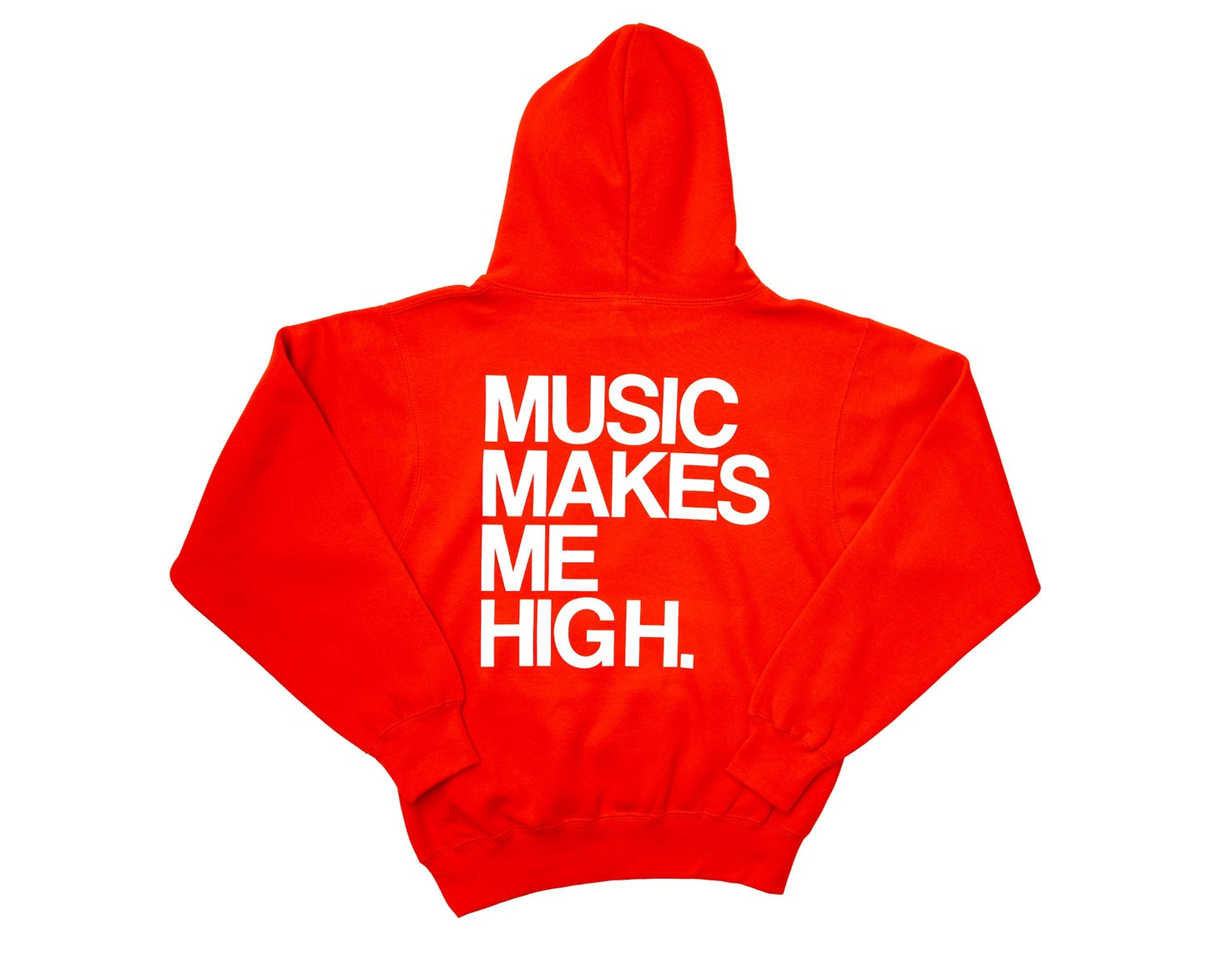 MUSIC MAKES ME HIGH *SIGNATURE HOODIE* RED (UNISEX)