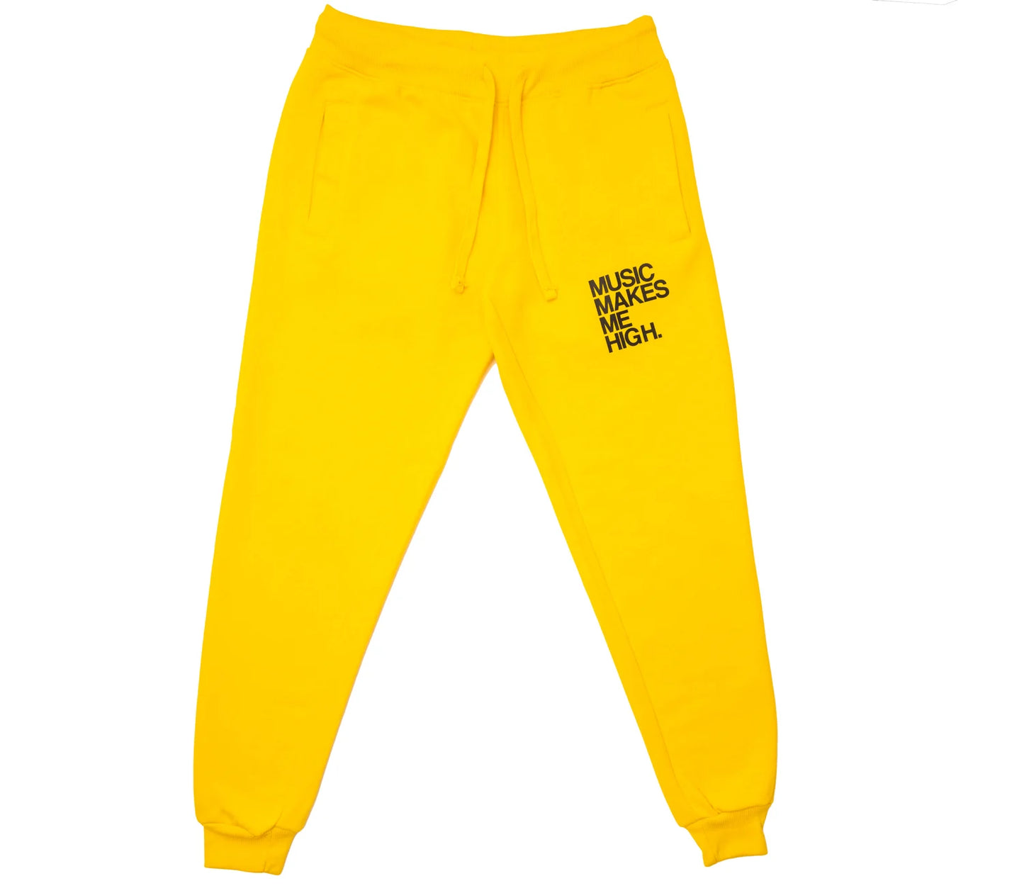 MUSIC MAKES ME HIGH *JOGGER* YELLOW (UNISEX)