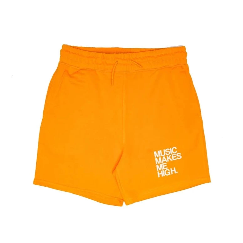 MUSIC MAKES ME HIGH *FRENCH TERRY SHORTS* GOLD(UNISEX)