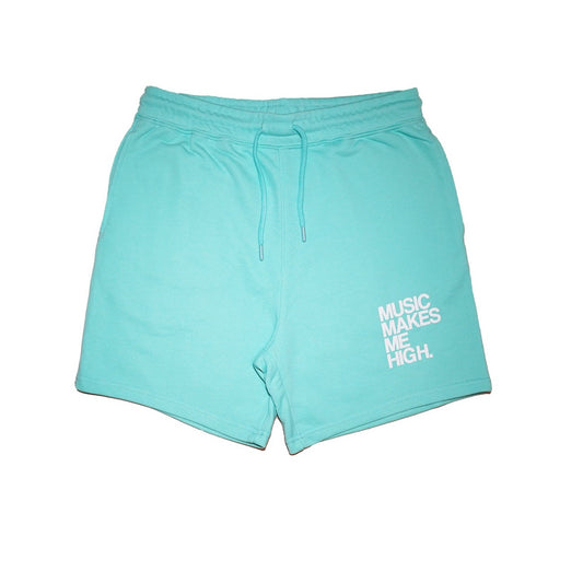 MUSIC MAKES ME HIGH *FRENCH TERRY SHORTS* MINT (UNISEX)