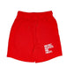 MUSIC MAKES ME HIGH *FRENCH TERRY SHORTS* RED (UNISEX)