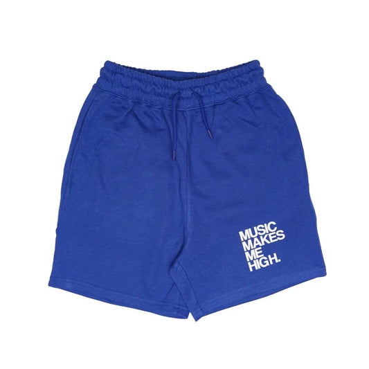 MUSIC MAKES ME HIGH *FRENCH TERRY SHORTS* ROYAL BLUE (UNISEX)